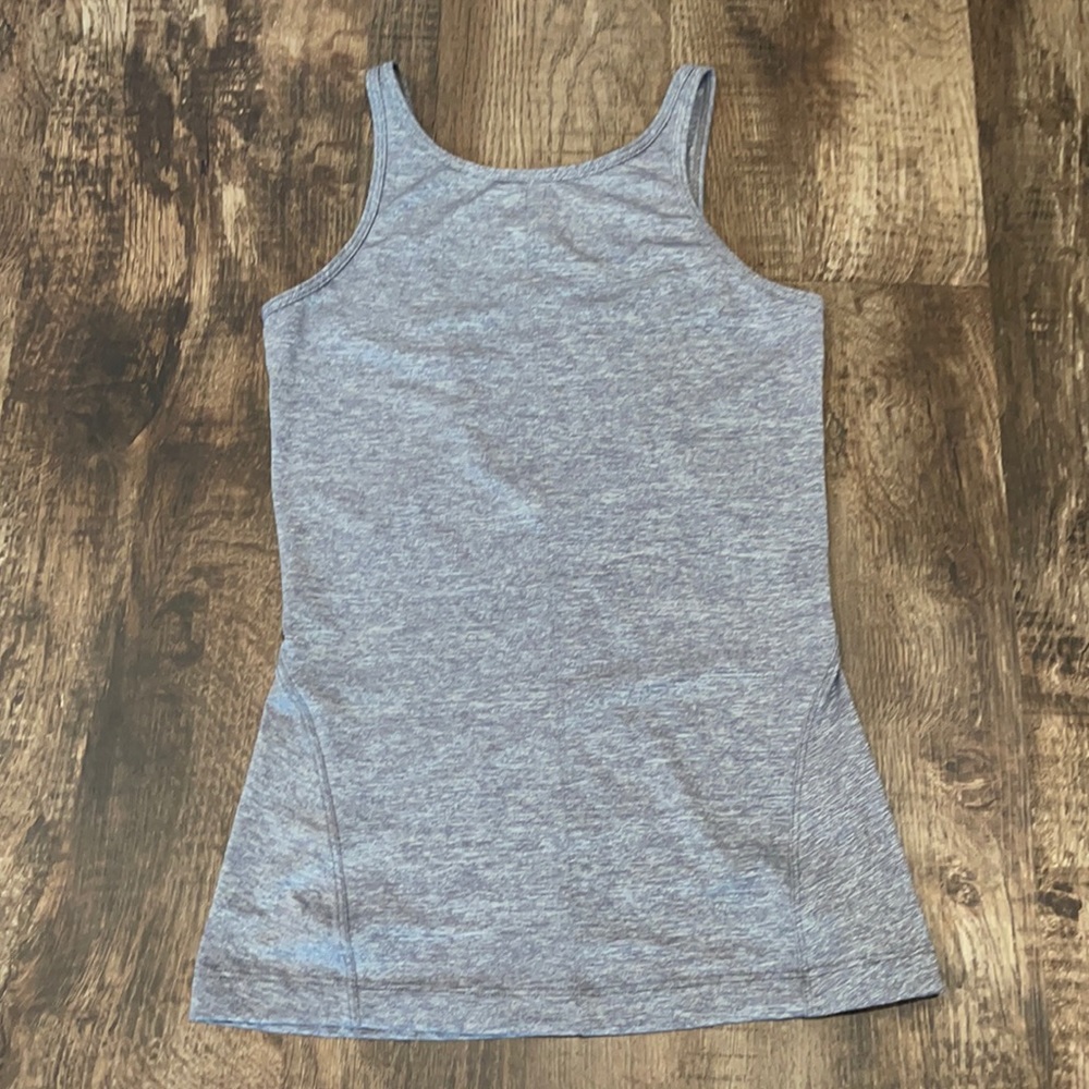 Lululemon Gray/Silver Tank with Scoop Back